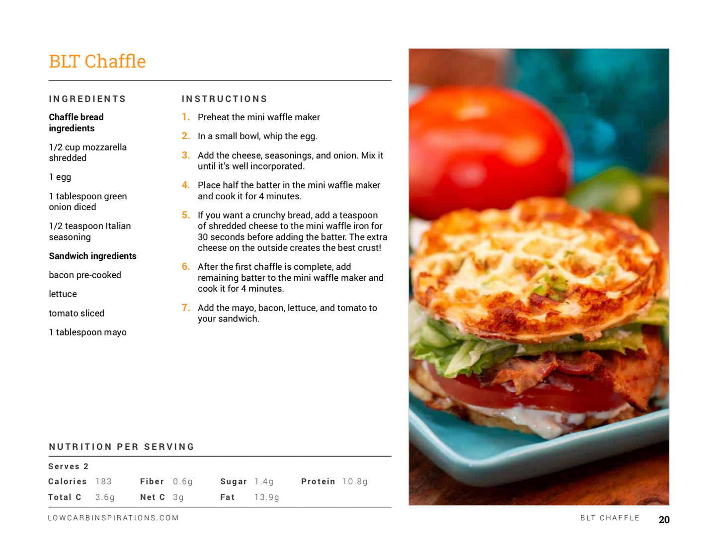Keto Chaffle Recipes eBook Cookbook