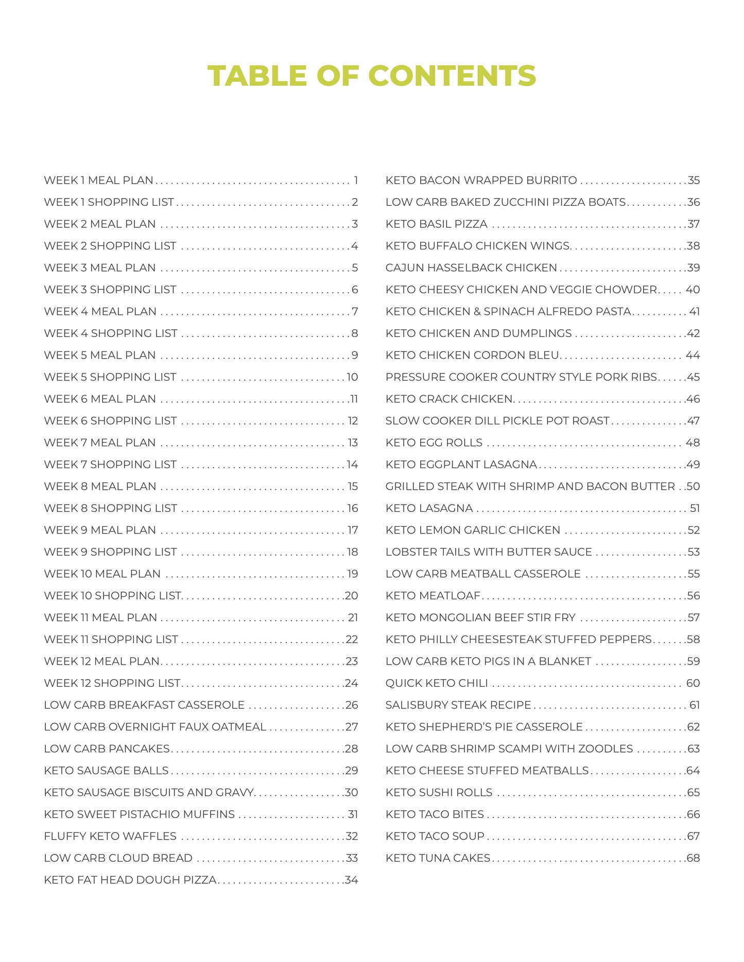 Keto Meal Plan - 3-Month Keto Meal Plans with Grocery Lists (Volume 1)