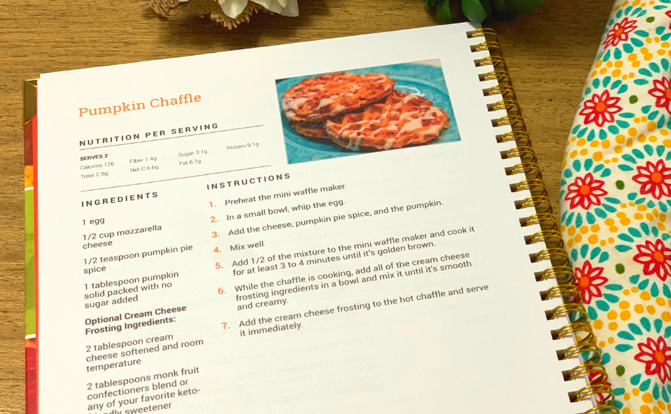 Keto Chaffle Recipes Cookbook (Spiral)