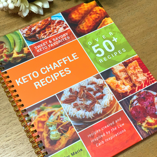 Keto Chaffle Recipes Cookbook (Spiral)