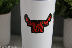 Carbs Are The Devil Stickers