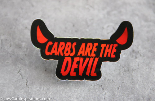 Carbs Are The Devil Stickers