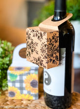 Load image into Gallery viewer, Wine Bottle Hanging Box Printable (SVG and PDF formats)