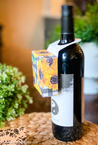 Wine Bottle Hanging Box Printable (SVG and PDF formats)