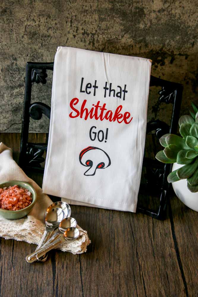 Let that Shittake Go Kitchen Towel